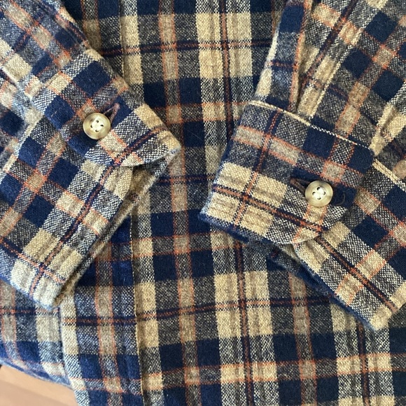 Pendleton 1970s Vintage Wool Western Work Wear Suede Lobo Flannel Shirt - Picture 6 of 11